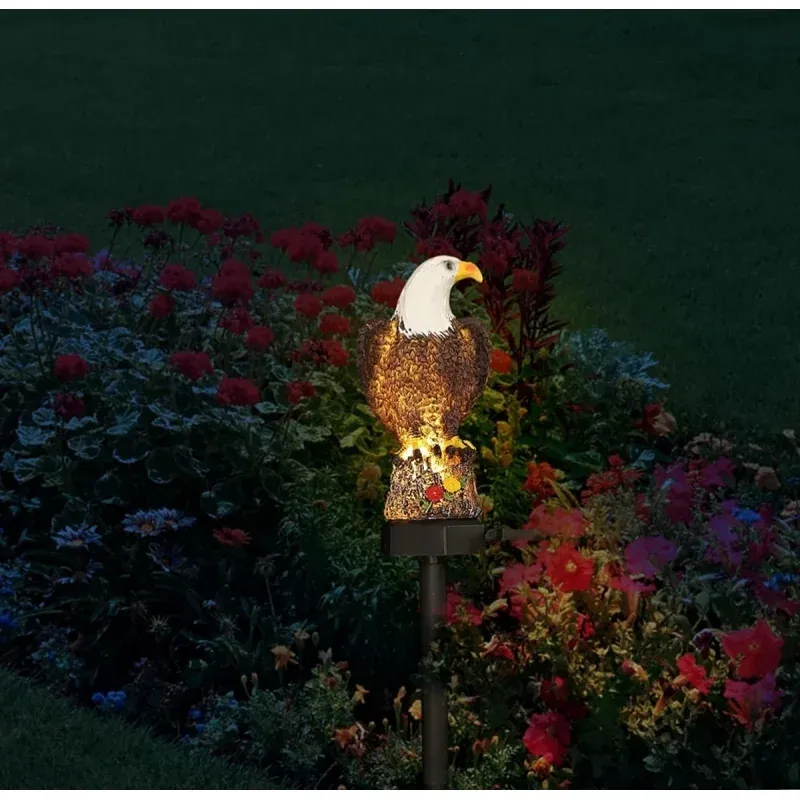 Casa si Gradina - Corpuri si surse de iluminat - Iluminat exterior - Lampi solare - Lampa solara LED de gradina, IP 67, 44 cm, Gonga® Maro - Infinity.ro