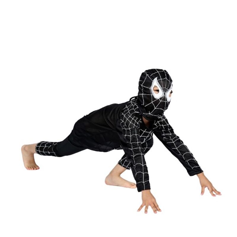 Jucarii, Copii si Bebe - Jucarii si jocuri - Jucarii de rol - Masti si costume copii - Costum carnaval Spiderman, 7-9 ani, 120-130 cm, negru - Infinity.ro