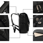 Fashion, accesorii si bijuterii - Barbati - Accesorii barbati - Genti si rucsacuri barbati - Rucsac multifunctional pentru laptop, Versatyx®, Exterior piele PU, Birou & Calatorii, Buzunare multiple - Infinity.ro