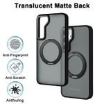 Laptop, Telefoane si Tablete - Telefoane mobile si accesorii - Accesorii Telefoane - Huse telefoane - Husa de Protectie din Silicon, Compatibil Samsung Galaxy S24 Plus, Magnet Magsafe, Suport pentru telefon - Infinity.ro