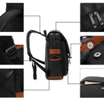 Fashion, accesorii si bijuterii - Barbati - Accesorii barbati - Genti si rucsacuri barbati - Rucsac multifunctional Versatyx®, Exterior PU, Capacitate laptop 15.6", Buzunare multiple, Birou & Laptop & Calatorii - Infinity.ro