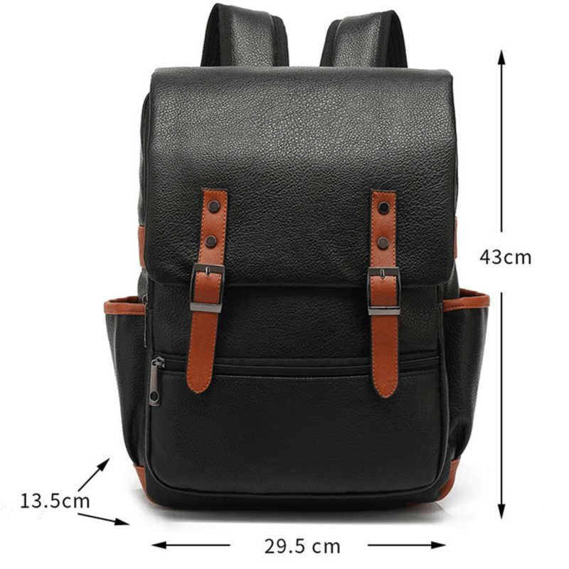 Fashion, accesorii si bijuterii - Barbati - Accesorii barbati - Genti si rucsacuri barbati - Rucsac multifunctional Versatyx®, Exterior PU, Capacitate laptop 15.6", Buzunare multiple, Birou & Laptop & Calatorii - Infinity.ro