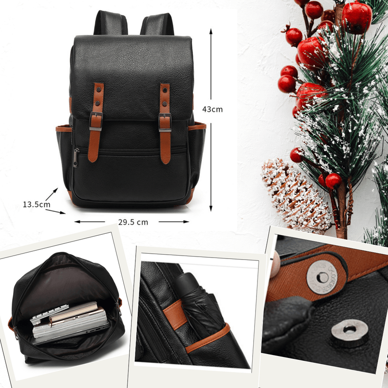 Fashion, accesorii si bijuterii - Barbati - Accesorii barbati - Genti si rucsacuri barbati - Rucsac multifunctional Versatyx®, Exterior PU, Capacitate laptop 15.6", Buzunare multiple, Birou & Laptop & Calatorii - Infinity.ro