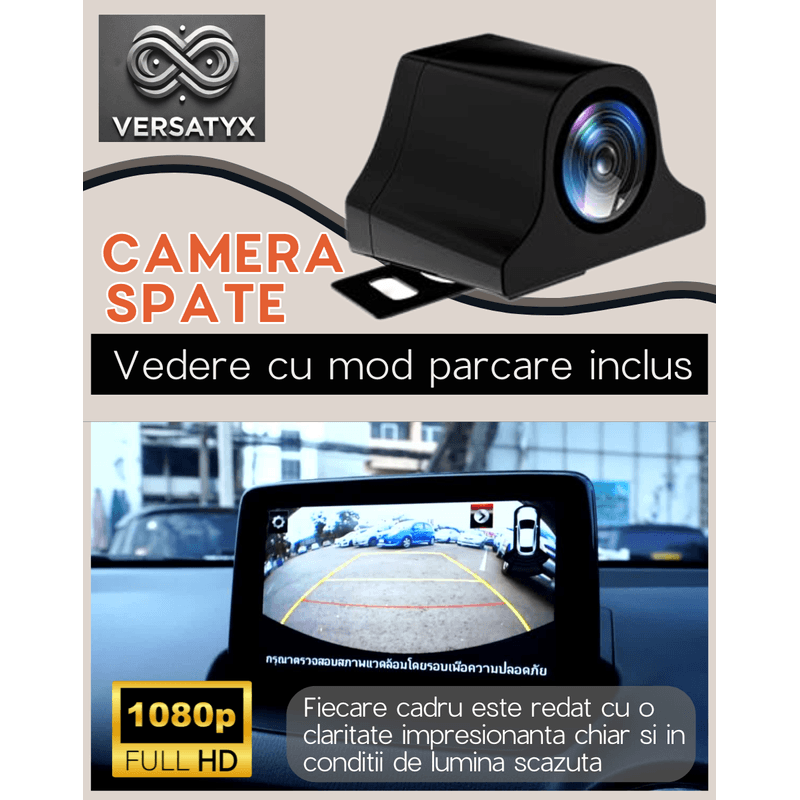Auto si Moto - Electronice auto - Camere auto si DVR - Camera Auto DVR 4K Dubla, Versatyx® Oglinda, Ecran 10 inch Touchscreen, Sistem ADAS, Monitorizare 24H, Senzor G, WiFi - Infinity.ro