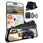 Auto si Moto - Electronice auto - Camere auto si DVR - Camera Auto DVR 4K Dubla, Versatyx® Oglinda, Ecran 10 inch Touchscreen, Sistem ADAS, Monitorizare 24H, Senzor G, WiFi - Infinity.ro