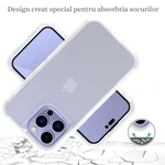 Laptop, Telefoane si Tablete - Telefoane mobile si accesorii - Accesorii Telefoane - Huse telefoane - Husa de Protectie, Compatibila Apple iPhone 15, 3 Piese in 1, Antisoc si Antialunecare, Uz Intens, Transparenta - Infinity.ro