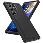 Laptop, Telefoane si Tablete - Telefoane mobile si accesorii - Accesorii Telefoane - Huse telefoane - Husa de Protectie, Compatibila Samsung Galaxy S22, Protectie 3 in 1, Antisoc si Antialunecare, Uz Intens,  Negru - Infinity.ro