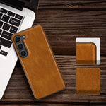 Laptop, Telefoane si Tablete - Telefoane mobile si accesorii - Accesorii Telefoane - Huse telefoane - Husa de Telefon Compatibila Samsung Galaxy S22, Piele, Anti Alunecare, Anti Zgarieturi, Maro, Versatyx - Infinity.ro