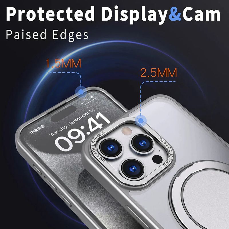 Laptop, Telefoane si Tablete - Telefoane mobile si accesorii - Accesorii Telefoane - Huse telefoane - Husa de protectie din silicon, Compatibil iPhone 15 Plus, Magnet Magsafe, Suport pentru telefon - Infinity.ro