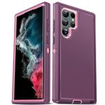 Laptop, Telefoane si Tablete - Telefoane mobile si accesorii - Accesorii Telefoane - Huse telefoane - Husa de Protectie, Compatibila Samsung Galaxy S24, Protectie 3 in 1, Antisoc si Antialunecare, Uz Intens, Mov - Infinity.ro