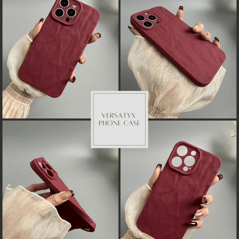 Laptop, Telefoane si Tablete - Telefoane mobile si accesorii - Accesorii Telefoane - Huse telefoane - Husa de Protectie Telefon, Compatibila Apple iPhone 14 Pro, Antisoc si Antialunecare, Uz Intens, Versatyx - Rosu - Infinity.ro