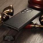 Laptop, Telefoane si Tablete - Telefoane mobile si accesorii - Accesorii Telefoane - Huse telefoane - Husa de Telefon Versatyx, Pentru Samsung Galaxy S23 Ultra, Imitatie de Piele, Anti Alunecare, Anti Zgarieturi, Negru - Infinity.ro