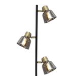 Casa si Gradina - Corpuri si surse de iluminat - Veioze si lampi - Lampadare - Lampadar Smoky PT3 cu Intrerupator, 3xE14, Negru + Alama, IP20, Klausen - Infinity.ro