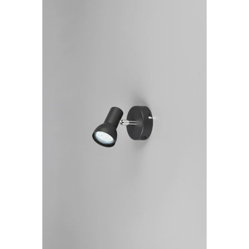 Casa si Gradina - Corpuri si surse de iluminat - Plafoniere, aplice si spoturi - Spot Trio Cantar, Negru, IP20, 1xGU10 - Infinity.ro