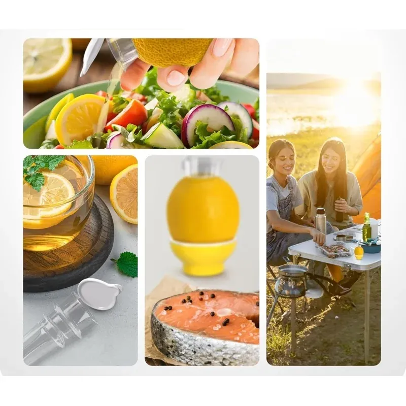 Casa si Gradina - Bucatarie si vesela - Ustensile bucatarie - Prese si storcatoare manuale - Storcator manual portabil fructe, reutilizabil din plastic, cu capac, ideal pentru casa si calatorii, Gonga® Transparent - Infinity.ro