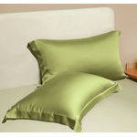 Casa si Gradina - Textile si covoare - Lenjerii de pat - Fete de perna - Set 2 fete de perna Kotonia Home Damasc Saten DeLux - 70x70 cm, 100% bumbac, verde fistic - Infinity.ro