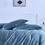 Casa si Gradina - Textile si covoare - Lenjerii de pat - Fete de perna - Set 2 fete de perna Kotonia Home Damasc Saten DeLux - 70x70 cm, 100% bumbac, silver grey - Infinity.ro