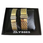 Fashion, accesorii si bijuterii - Barbati - Bijuterii barbati - Ceasuri barbati - Set de ceasuri pentru cuplu analog quartz auriu-argintiu - Infinity.ro