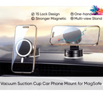 Laptop, Telefoane si Tablete - Telefoane mobile si accesorii - Accesorii Telefoane - Suport si docking telefoane - Suport de telefon Pliabil 360° KASEVY cu Aspiratie Puternica si Tehnologie Magsafe pentru Telefon, Universal - Infinity.ro