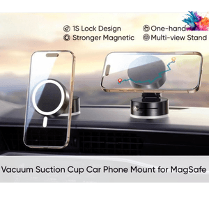 Suport de telefon Pliabil 360° KASEVY cu Aspiratie Puternica si Tehnologie Magsafe pentru Telefon, Universal