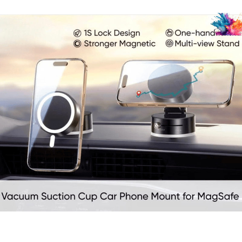 Laptop, Telefoane si Tablete - Telefoane mobile si accesorii - Accesorii Telefoane - Suport si docking telefoane - Suport de telefon Pliabil 360° KASEVY cu Aspiratie Puternica si Tehnologie Magsafe pentru Telefon, Universal - Infinity.ro