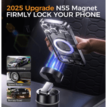 Laptop, Telefoane si Tablete - Telefoane mobile si accesorii - Accesorii Telefoane - Suport si docking telefoane - Suport de telefon Pliabil 360° KASEVY cu Aspiratie Puternica si Tehnologie Magsafe pentru Telefon, Universal - Infinity.ro