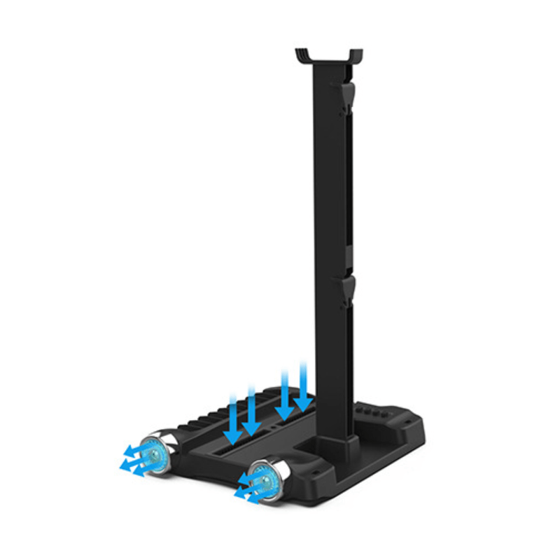 PC, gaming si accesorii - Gaming - Accesorii gaming - Accesorii console gaming - Stand Racire PS5, LUDORA®, Vertical, Multifunctional, Cu 2 Porturi de Incarcare Controllere, Suport Casti, 11 Sloturi - Infinity.ro