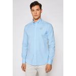 Fashion, accesorii si bijuterii - Barbati - Imbracaminte - Camasi barbati - Camasa La Martina Slim fit cu logo brodat CCMC02, M INTL, Albastru - Infinity.ro