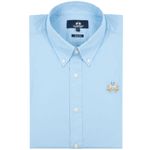 Fashion, accesorii si bijuterii - Barbati - Imbracaminte - Camasi barbati - Camasa La Martina Slim fit cu logo brodat CCMC02, M INTL, Albastru - Infinity.ro