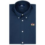 Fashion, accesorii si bijuterii - Barbati - Imbracaminte - Camasi barbati - Camasa La Martina Slim fit cu logo brodat CCMC02, 3XL INTL, Bleumarin - Infinity.ro