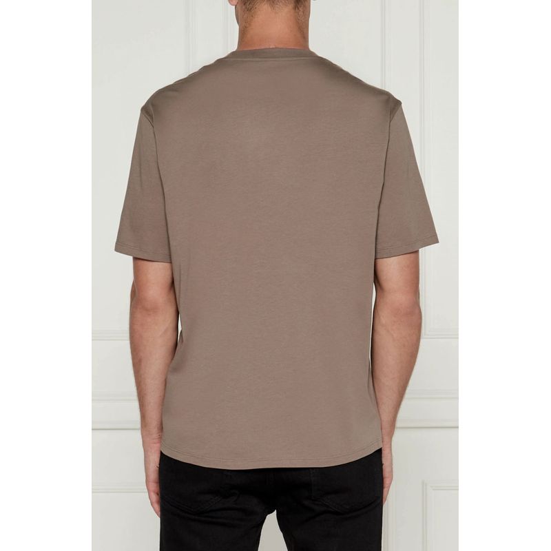 Fashion, accesorii si bijuterii - Barbati - Imbracaminte - Tricouri si bluze barbati - Tricou barbati Armani Exchange 6DZTJK Maro taupe S INTL - Infinity.ro