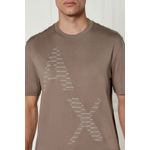 Fashion, accesorii si bijuterii - Barbati - Imbracaminte - Tricouri si bluze barbati - Tricou barbati Armani Exchange 6DZTJK Maro taupe M INTL - Infinity.ro