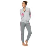 Fashion, accesorii si bijuterii - Femei - Imbracaminte femei - Costume si compleuri femei - Trening dama Lotto LA5012, L INTL, Gri - Infinity.ro