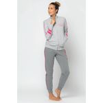 Fashion, accesorii si bijuterii - Femei - Imbracaminte femei - Costume si compleuri femei - Trening dama Lotto LA5012, L INTL, Gri - Infinity.ro