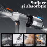 Casa si Gradina - Gradinarit si plante - Utilaje gradina - Aspiratoare, suflante si tocatoare - Suflanta Aer si Aspirator Fara Fir Turbo Fan, 2 in 1, portabila, 200W, 130000 RPM, Baterie 8000 mAh, Indepartare Praf - Infinity.ro