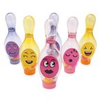 Jucarii, Copii si Bebe - Jucarii si jocuri - Jucarii & jocuri educative - Jucarii interactive - Set bowling Grafix cu LED-uri, roz, galben, mov, Light Up Bowling, R05-0707-PINK - Infinity.ro