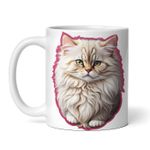 Casa si Gradina - Bucatarie si vesela - Cani si pahare - Cani si cesti - Cana alba personalizata, Pisica persana, INOVATIX®. 330ml - Infinity.ro