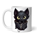Casa si Gradina - Bucatarie si vesela - Cani si pahare - Cani si cesti - Cana alba personalizata, Pisica Sunny, INOVATIX®. 330ml - Infinity.ro