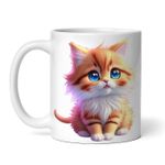 Casa si Gradina - Bucatarie si vesela - Cani si pahare - Cani si cesti - Cana alba personalizata, Pisicuta trista, INOVATIX®. 330ml - Infinity.ro