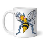 Casa si Gradina - Bucatarie si vesela - Cani si pahare - Cani si cesti - Cana alba personalizata, Pokemon Beedrill, INOVATIX®. 330ml - Infinity.ro