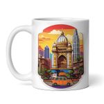 Casa si Gradina - Bucatarie si vesela - Cani si pahare - Cani si cesti - Cana alba personalizata, Oras Mumbai, INOVATIX®. 330ml - Infinity.ro