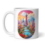 Casa si Gradina - Bucatarie si vesela - Cani si pahare - Cani si cesti - Cana alba personalizata, Oras Guangzhou, INOVATIX®. 330ml - Infinity.ro