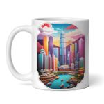 Casa si Gradina - Bucatarie si vesela - Cani si pahare - Cani si cesti - Cana alba personalizata, Oras Hong Kong, INOVATIX®. 330ml - Infinity.ro