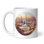 Casa si Gradina - Bucatarie si vesela - Cani si pahare - Cani si cesti - Cana alba personalizata, Orasul Mecca, INOVATIX®. 330ml - Infinity.ro