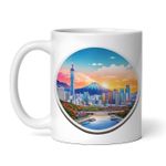 Casa si Gradina - Bucatarie si vesela - Cani si pahare - Cani si cesti - Cana alba personalizata, Orasul Seoul, INOVATIX®. 330ml - Infinity.ro