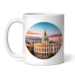 Casa si Gradina - Bucatarie si vesela - Cani si pahare - Cani si cesti - Cana alba personalizata, Orasul Vienna Palatul Hofburg, INOVATIX®. 330ml - Infinity.ro