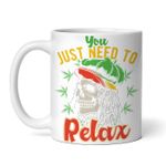Casa si Gradina - Bucatarie si vesela - Cani si pahare - Cani si cesti - Cana alba personalizata, You just need to relax, INOVATIX®. 330ml - Infinity.ro