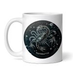 Casa si Gradina - Bucatarie si vesela - Cani si pahare - Cani si cesti - Cana alba personalizata, Zodia Scorpion, INOVATIX®. 330ml - Infinity.ro