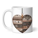Casa si Gradina - Bucatarie si vesela - Cani si pahare - Cani si cesti - Cana alba personalizata, Globul inimioara, INOVATIX®. 330ml - Infinity.ro