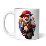 Casa si Gradina - Bucatarie si vesela - Cani si pahare - Cani si cesti - Cana alba personalizata, Goblin Redcap cu rucsac, INOVATIX®. 330ml - Infinity.ro